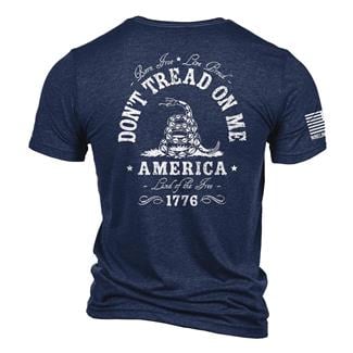 Men's Nine Line Tri-Blend Don't Tread On Me T-Shirt Navy