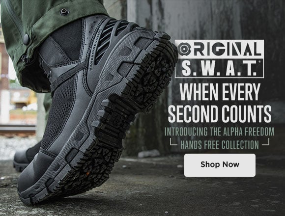 Original swat. introducing the alpha freedom hands free collection.